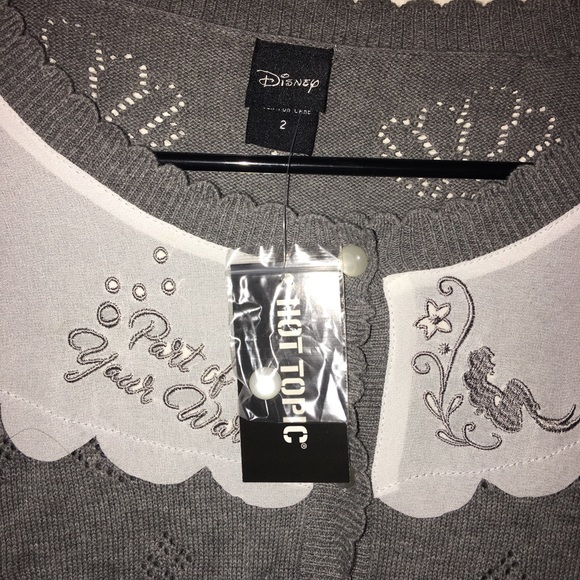 NWT Little Mermaid Cardigan - Picture 4 of 4
